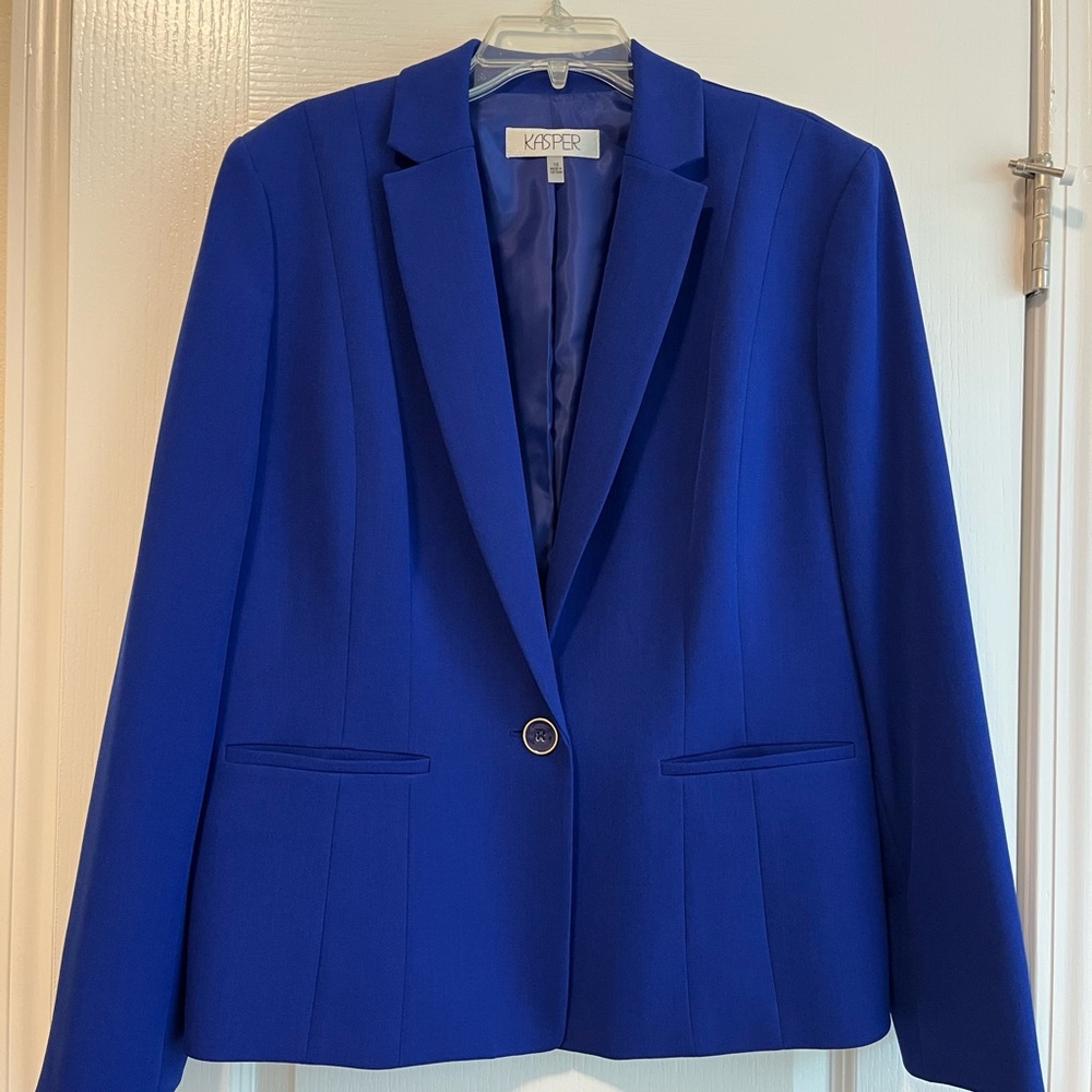 Kasper Women's Royal Blue Suit Jacket